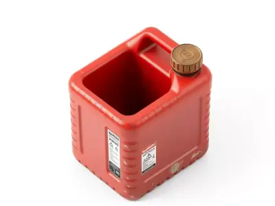 Realistic Red Fuel Canister Low-poly 3D model