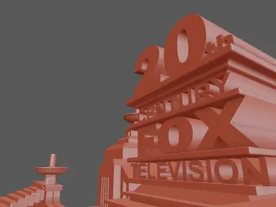 20th century fox logo 3D model