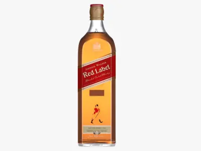 Johnnie Walker Whisky All Flavours Bottle Collection 3D model