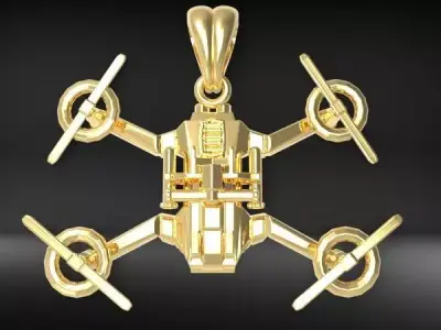 Drone Pendant Necklace Jewelry 3D print model purchase