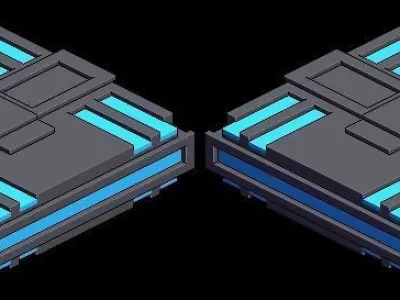 Spaceship Asset pack Free low-poly 3D model