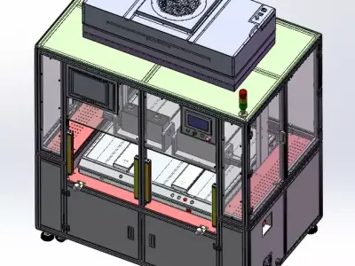 Appearance testing equipment for injection molding parts 3D model