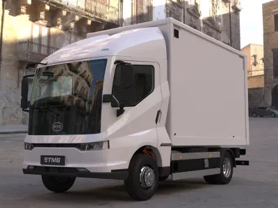 Electric Truck BYD ETM6 White 3D model