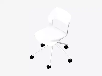 Chair - Office - Worksmart - 5 Star Castors Low-poly 3D model