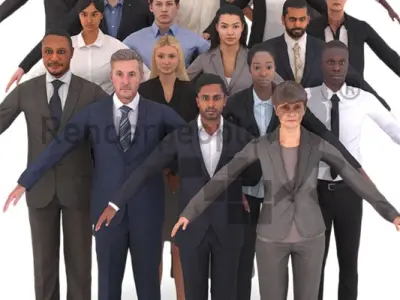 Mega Bundle Business Rigged 001 – 005