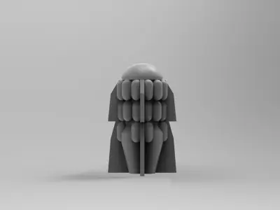Legion Longsword Mortar Ammo shells 3D print model