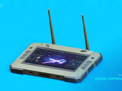 Drone Control Tablet 3D model