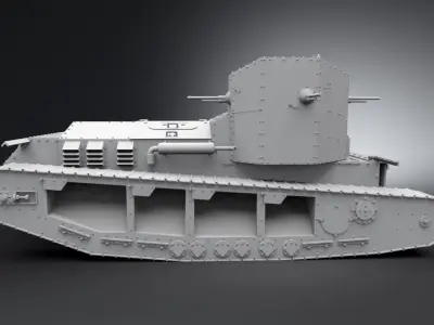 Mark A Whippet Scale model   3D print model