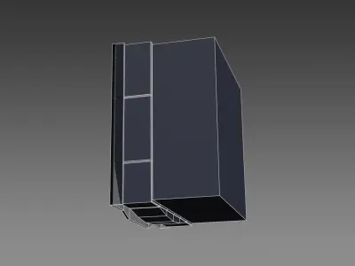 Fire Alarm Call Point Low-poly 3D model