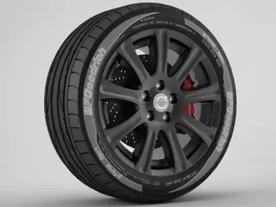 wheel Volvo S60 9 3D model