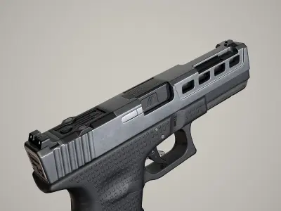 Glock 17 Low-poly 3D model 4