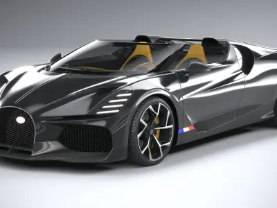 Bugatti W16 Mistral 2024 3D model buy