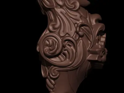 Lion ornament Pendant 3D print model