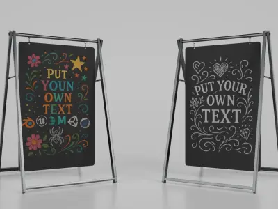  Flexible Display Solutions - Customizable Chalkboards 