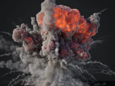 VDB Animated Explosion Pack vol2 Part1