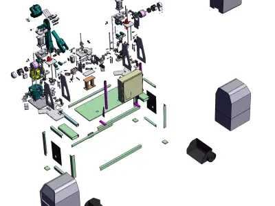 Robotic automatic welding machine 3D model