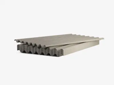 Construction Slate Low-poly 3D model