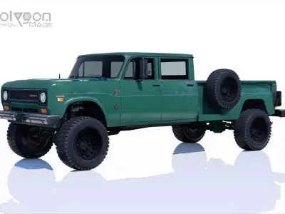 International Harvester Travelette Stepside Crew Cab 3D model