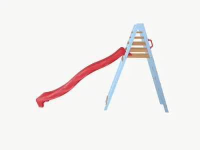 Wave Slide Board Low-poly 3D model
