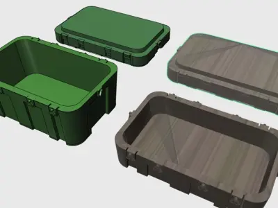 Ammo Crate Bundle Containers 3D print model