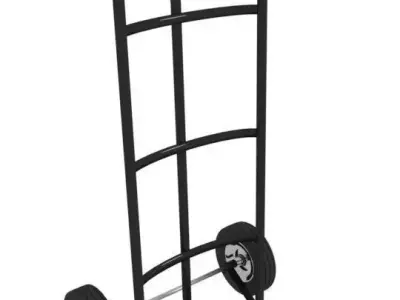 Two Wheeled Trolley 3D model