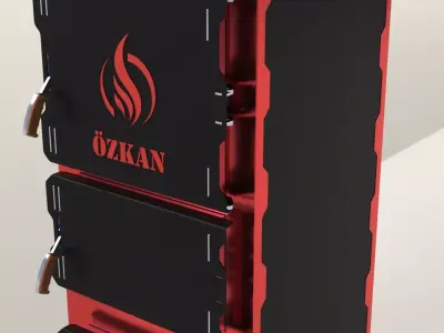 Solid Fuel Boiler 3D model
