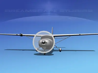 Cessna C208 Caravan LP SS Low-poly 3D model