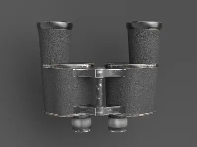 WWII Binoculars  Low-poly 3D model