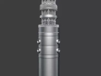 Nuclear reactor vessel 3D model