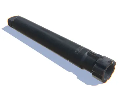 Tactical Silencer 50BMG Low-poly 3D model