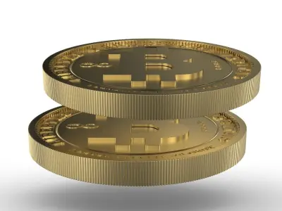 Bitcoin Gold 3D model
