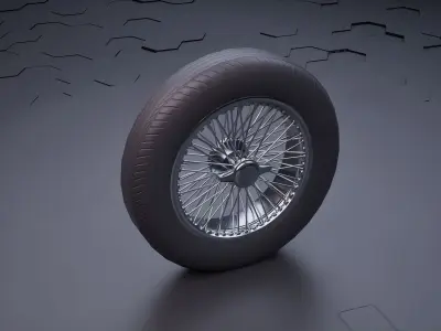 Car wheel pack 3D model