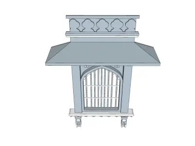 indian jodhpuri stone jharokha 3d modal Low-poly 3D model purchase