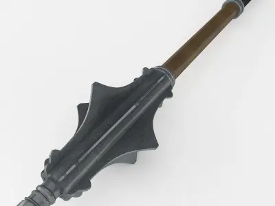Flanged Mace 3D model