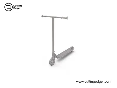 Modern Lightweight-Stunt-Scooter Low-poly 3D model