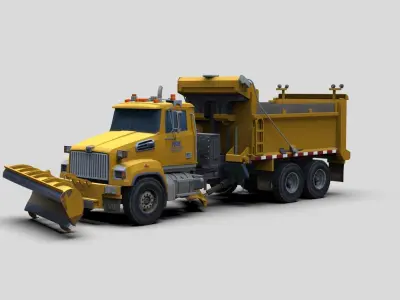 Truck Model Low-poly 3D model purchase