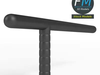 Billy club baton 3D model