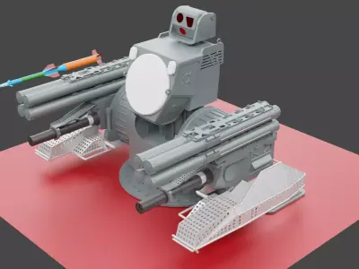 Russian Pantsir-M CIWS 3D model