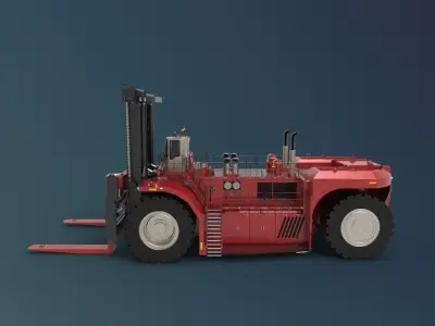 industrial heavy forklift  3D model by wayokama72