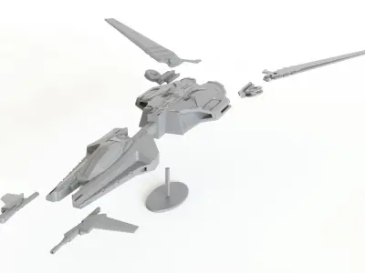 Sci fi Fighter 3D print model