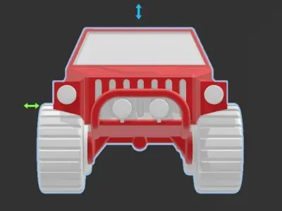 Toy Jeep Model 3D print model
