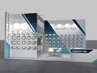 Booth design 3D model