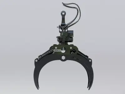 Forestry Log Grapple Low-poly 3D model
