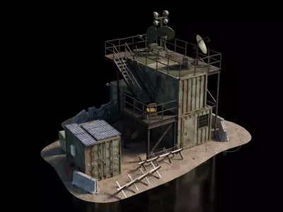 Warzone - Outskirt Comms 3D model