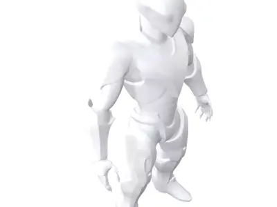 Futuristic AI Character  3D model