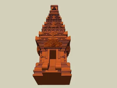 indian hindu temple 3d modal 3D model