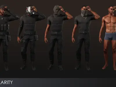 Soldier Character Ryan from Pack 2 Low-poly 3D model
