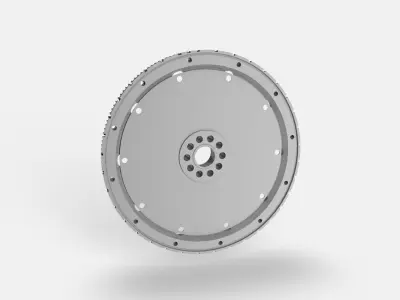Flywheel metal Free 3D model