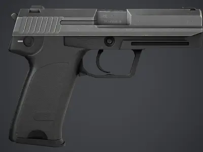 Heckler Koch USP - PBR Texture Low-poly 3D model