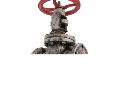 Gate Valve pbr   Low-poly 3D model